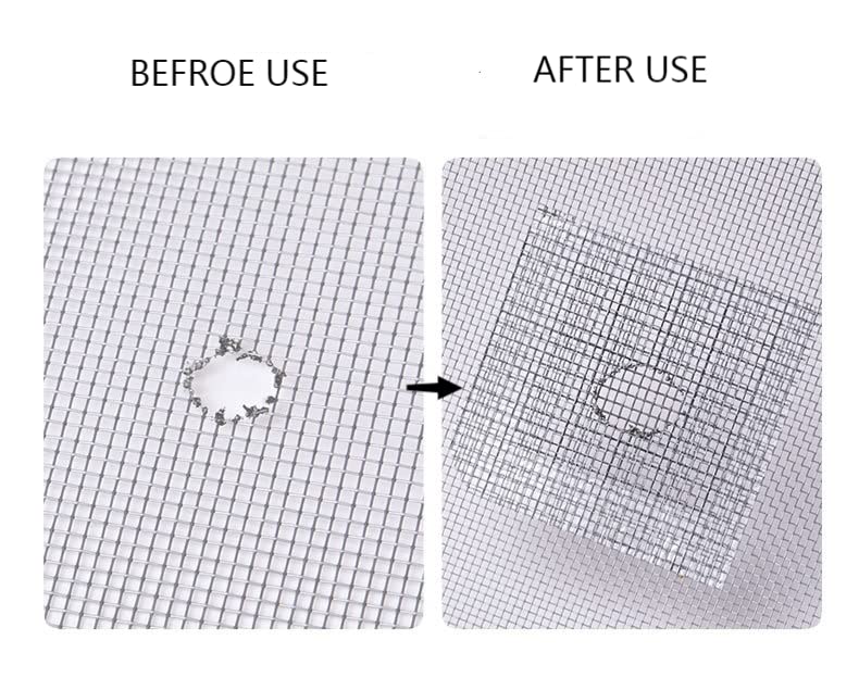 FLYZZZ Window Screen Repair Patches, Screen Door Repair Kit，Self-Adhesive Screen Kit Suitable for Repairing Holes&Tears (10Pcs) 10 Small