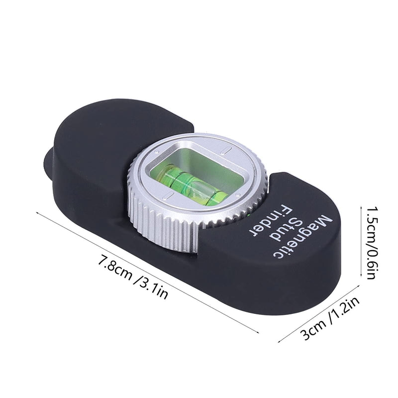 TOPINCN Magnetic Stud Finder, ABS Construction, 3.1x1.2x0.6 Inch, Built-in Level Meter, Metal and Nail Detector for Gypsum and Plasterboard Walls
