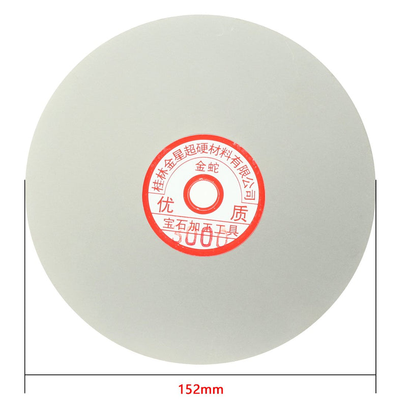 uxcell 6-inch Grit 3000 Diamond Coated Flat Lap Wheel Grinding Sanding Polishing Disc 3000 Grit