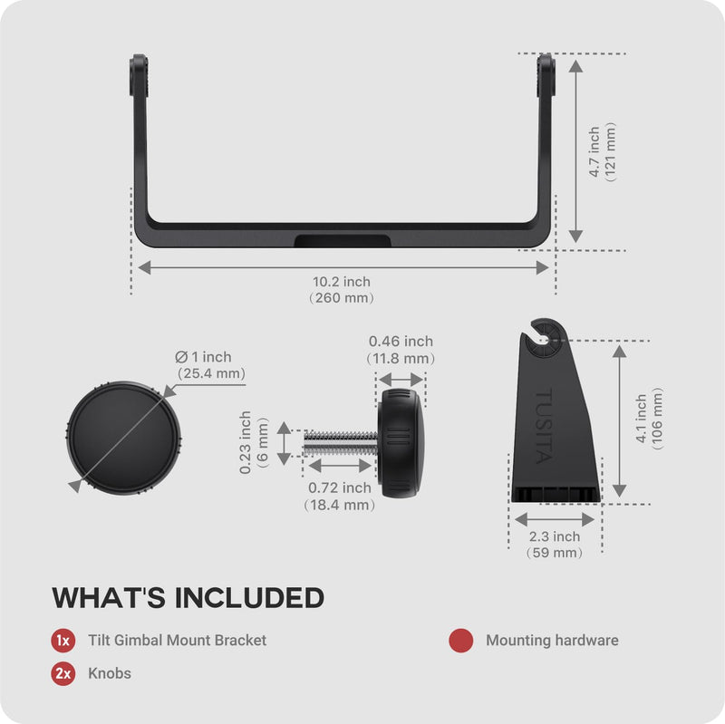 TUSITA Tilt Mount and Knobs Compatible with Garmin Striker Vivid 9sv, 010-12439-03