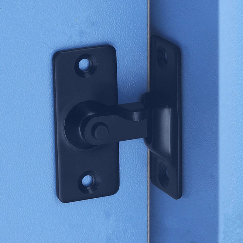 szhdxsy 2pos 90 Degree 304Stainless Steel Right Angle Door Lock Buckle Lock Bolt Lock cam Lock for Door and Window Sliding Lock bar Bolt barn Sliding Door Lock Sliding Latch, Black