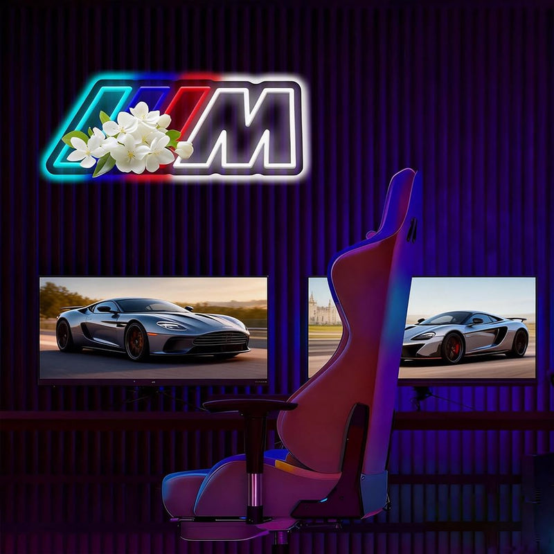 Car Neon Sign Dimmable LED Light for Garage, Bedroom, Playroom, Car Repair Shop, Wall Decor, 15.7x5.9 Inch