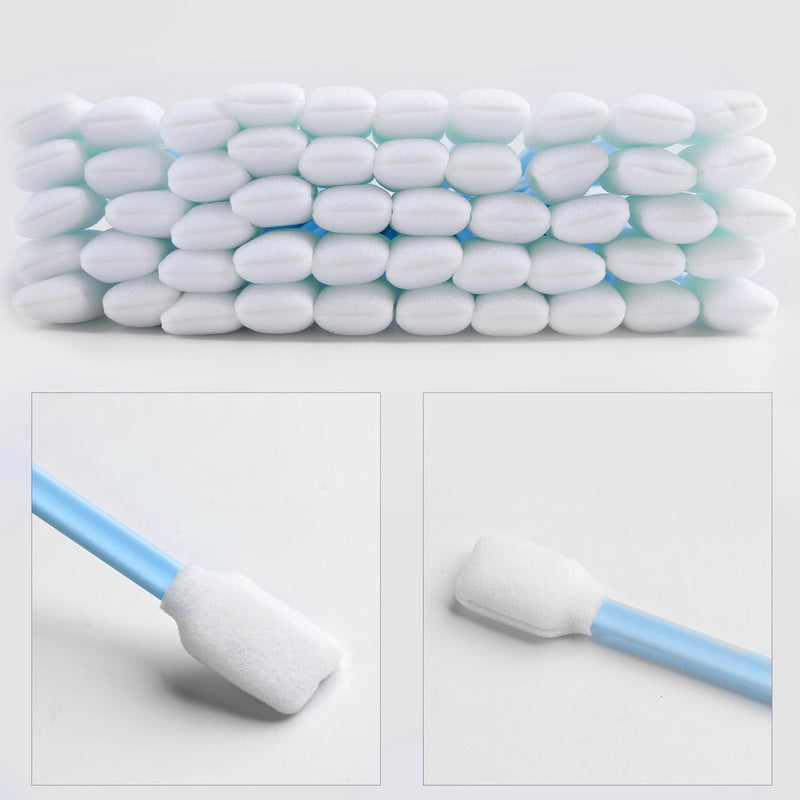 Foam Sticks Cleaning Swabs, LUCHOI Lint Free Swab, Square Cleaning Tip Swabs for Printers, Cameras, Optical Lenses, Electronics and Car Detailing Swabs (300pcs) 300