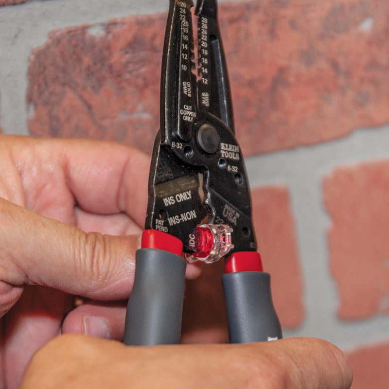 Klein Tools 1019 Klein Kurve Wire Stripper / Crimper / Cutter for B and IDC Connectors, Made in USA, Terminals, More Stripper/Crimper/Cutter
