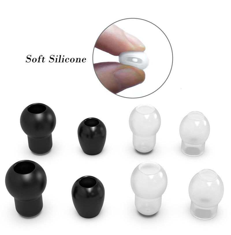 4 Pairs 3 Sizes(L,M,S) Littmann Stethoscope Replacement Ear Tip Piece, 6Pcs Littmann Stethoscope Accessories Spare Parts Soft Earplug Earbud Large Small Middle, 2Pcs MDF ADC Stethoscope Ear Cover Bud