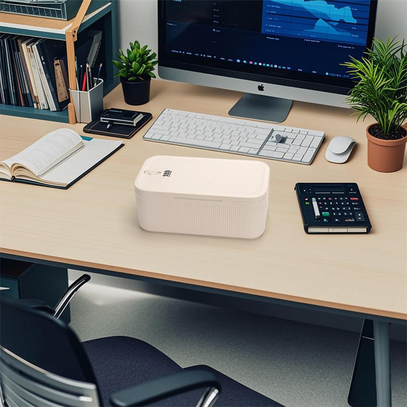 Lockable Storage Box,Medicine Safe Case Container,Refrigerator Lockbox for Personal Private Items,Medicines,Food,Snacks,Locking Cell Phone Smart Device Jail,Small Lock Box for Office,Home (Cream) Cream