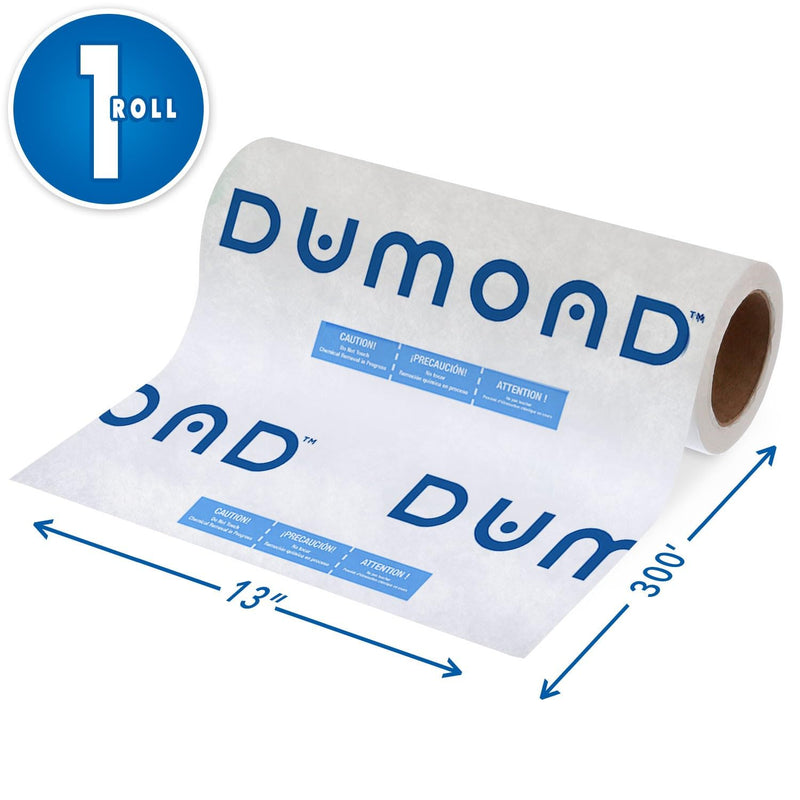 Dumond Laminated Paper - Keeps Dumond Paint Removers in Wet State - Extends Product Life & Speeds Removal - Traps Paint Flakes & Debris - Easy Disposal of All Paint Residue - 1 Roll, 13” x 300 ft.