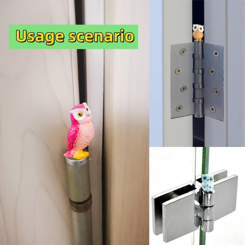Owl Hinge Heads Decorative Topper Set of 3, Bird Magnetic Hinge Head Toppers,Door Hinge Head Home Decoration Magnetic Hinge Head Home Decoration(B) B