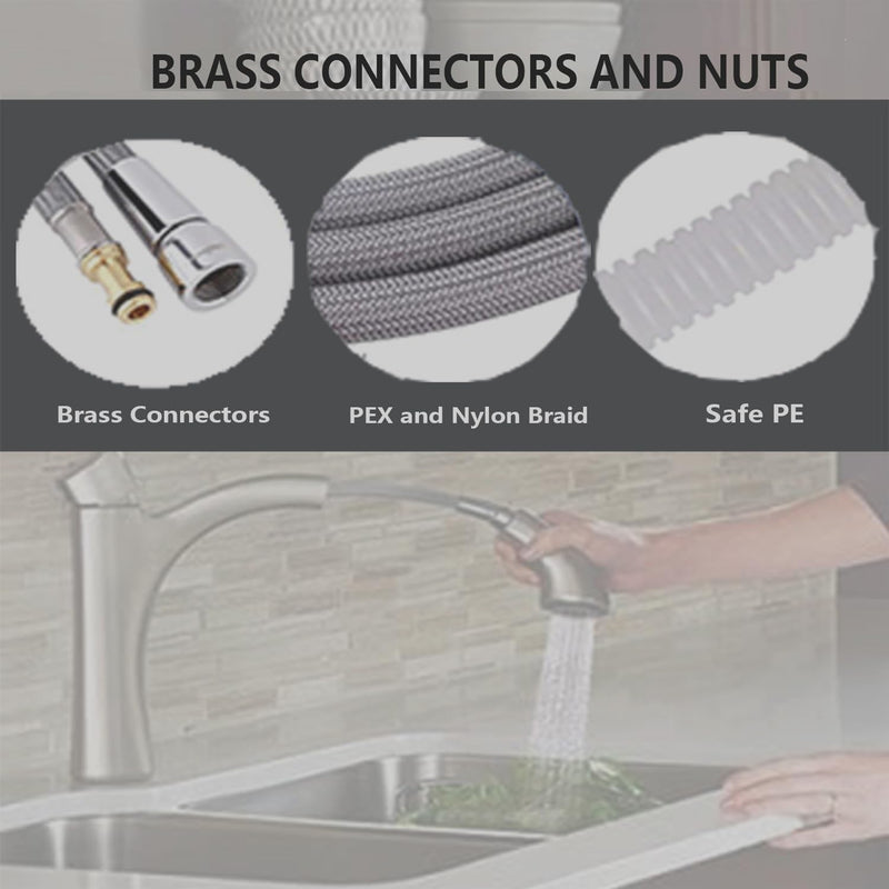 159560 Replacement Hose Kit Compatible With Moen Kitchen Faucet Hose Replacement, Pull Out Faucet Hose 159560 Pull Out Hose