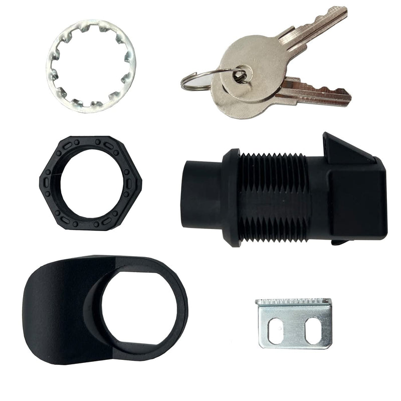 6Pcs Push Button Lock Glove Box Latch with Key,Boat Glove Box Latch,Tool Box Latch for Marine Boat Tool Box, Glovebox Electronic Box,Latch Replacement (6) 6