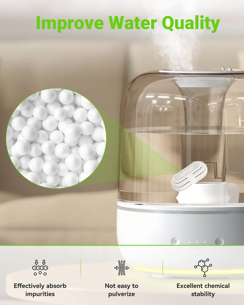 8 Pack Demineralization Cartridge Compatible with All LEVOIT Top Fill Humidifiers, Humidifier Water Cleaners, Efficiently Reduce Dust & Odor
