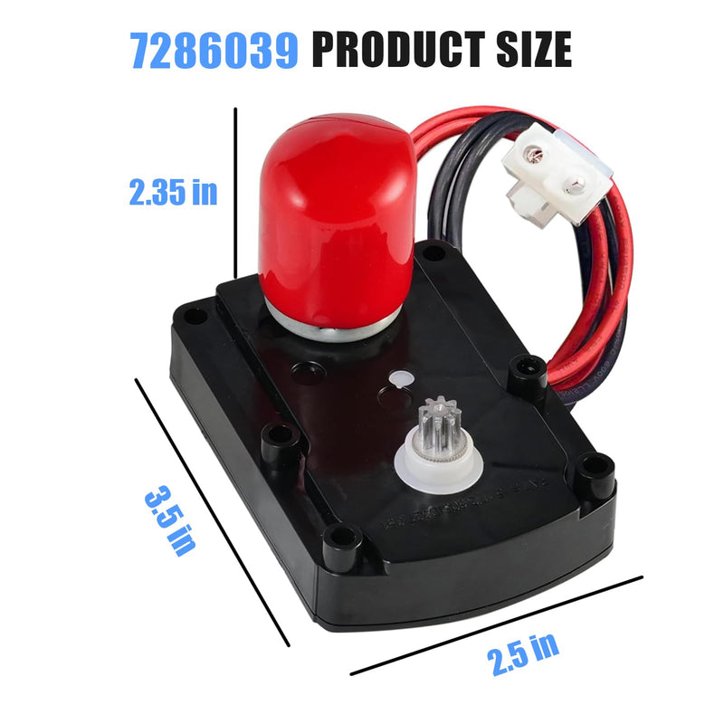 7281291 7286039 Water Softener Valve Motor with Screws Replaces Old Part Numbers:7384691,7234731,7228900, WS26X10021,WS26X21821,Fit for Softener Systems