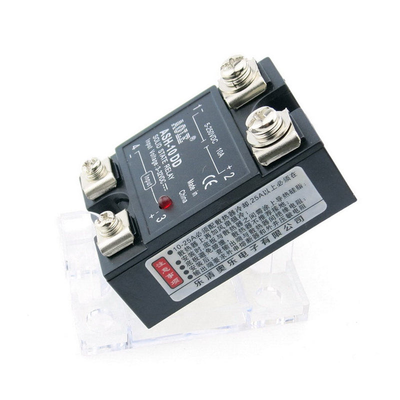 WerFamily SSR Solid State Relay SSR-10DD DC-DC 3-32V DC / 5-250V DC / 10A DC to DC