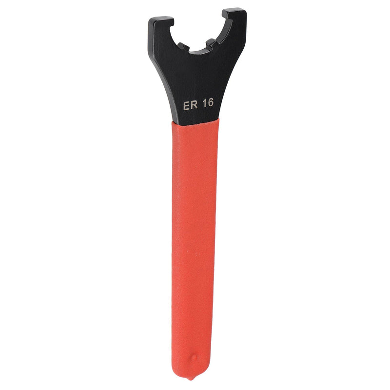 uxcell Collet Chuck Wrench Spanner for ER16UM Clamping Nut CNC Milling Lathe Chuck Holder Tool with Red Non-slip Handle