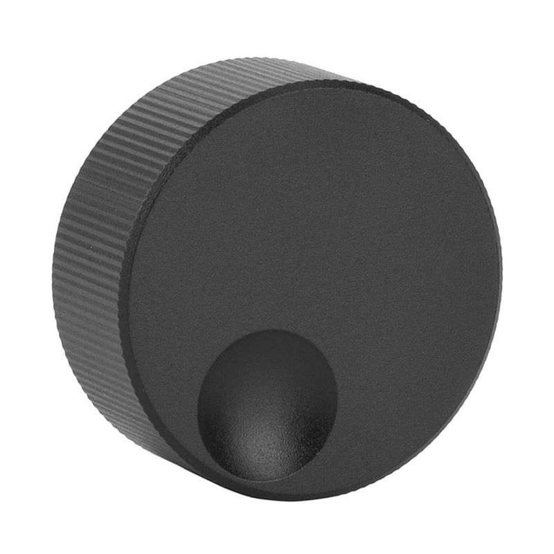 Aluminium Volume Control Knob, 32x13mm, Black, Universal, with Set Screw for 6mm Potentiometer
