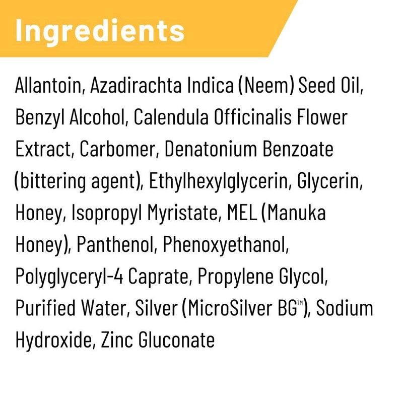 Absorbine Silver Honey Rapid Wound Repair Spray Gel 8oz Bottle, Medical Grade Manuka Honey & MicroSilver BG 8 oz - PawsPlanet Australia
