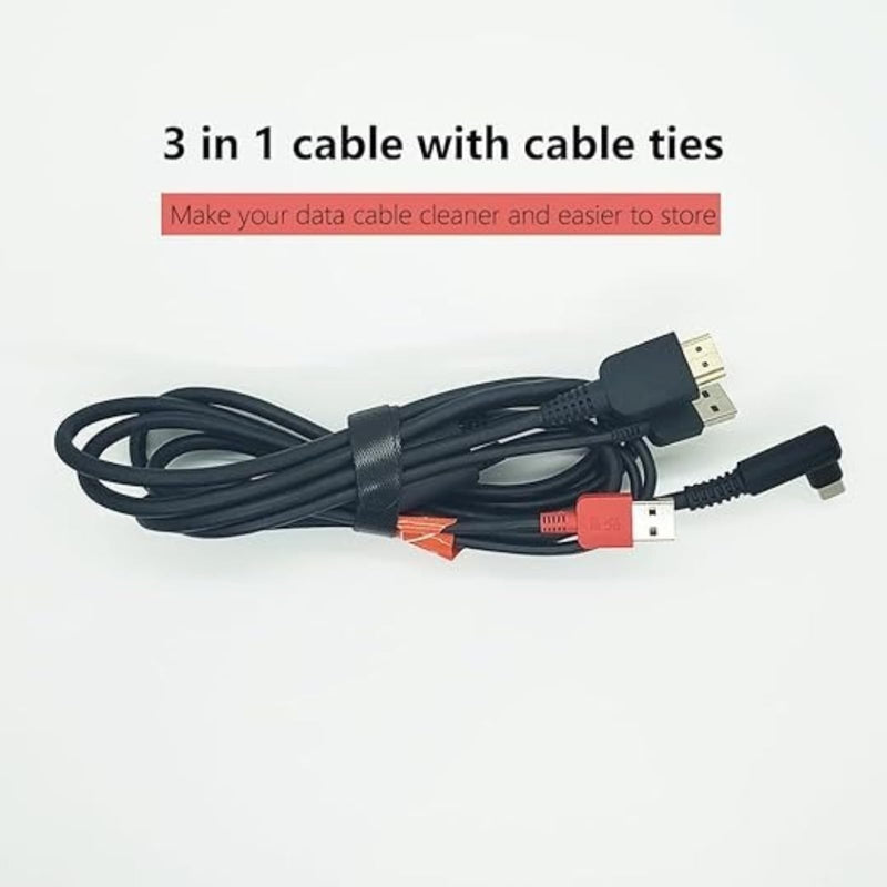3-in-1 Cable CB05A Suitable for huion Graphics Drawing Tablet Display Kamvas 12 Kamvas 13 Kamvas 16 (2021) with HDMI Type C