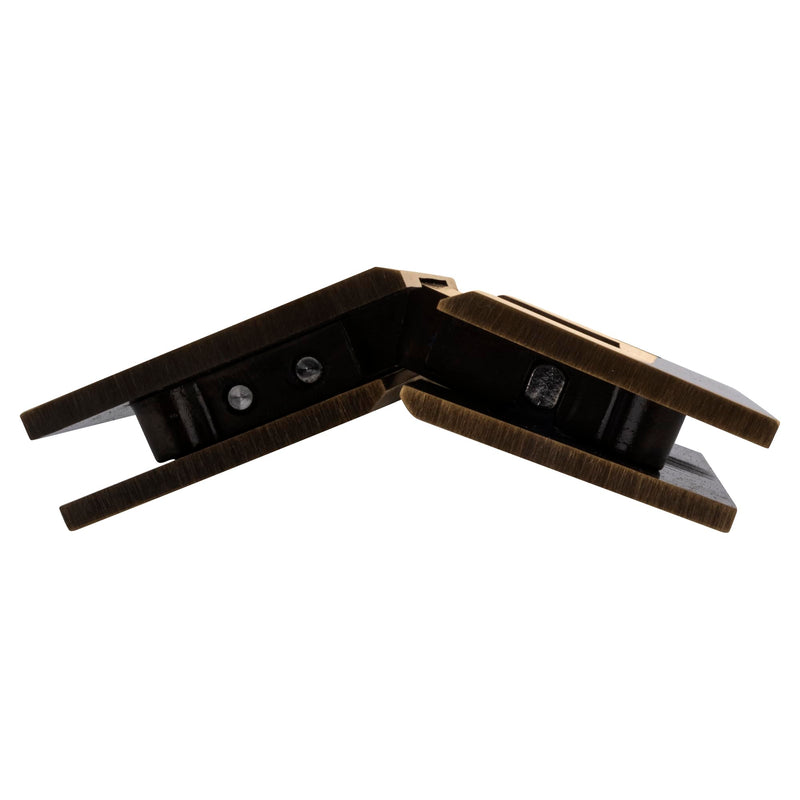 CRL Geneva 045 Series Antique Brass 135176; Glass-to-Glass Hinges