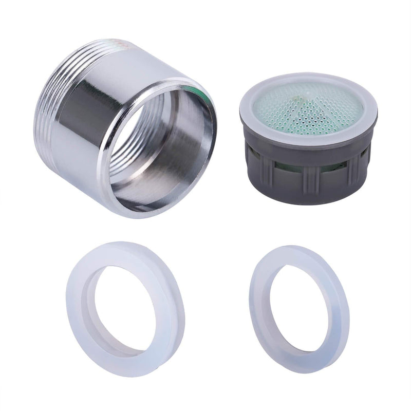 2 Pack 2.2 GPM Sink Faucet Aerator, Male and Female Dual Thread Aerator, Regular/Standard Size, Chrome by NIDAYE 2.2GPM