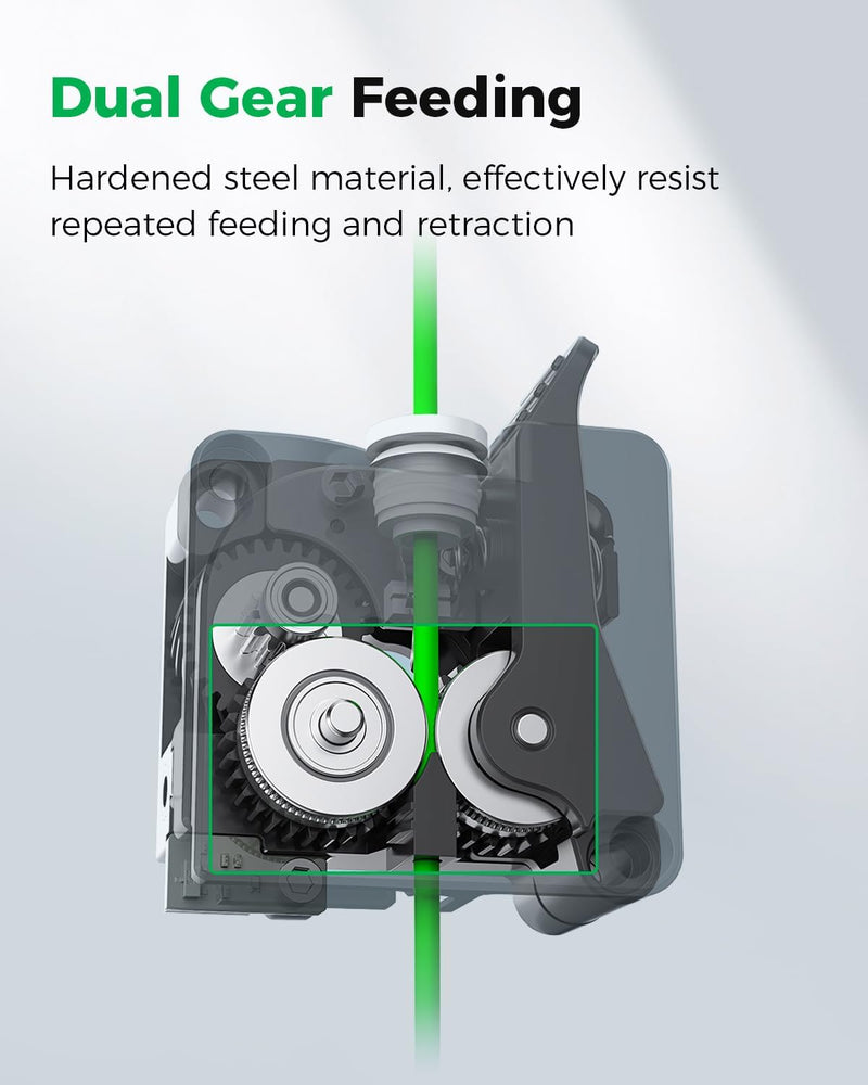 Creality Official K2 Series Extruder Kit Compatible with K2 Plus K2 K2 Pro Dual Gear 6.25 to 1 Ratio 80N High Torque Built in Filament Runout Sensor Compact Lightweight Direct Drive for 3D Printer K2 Extruder