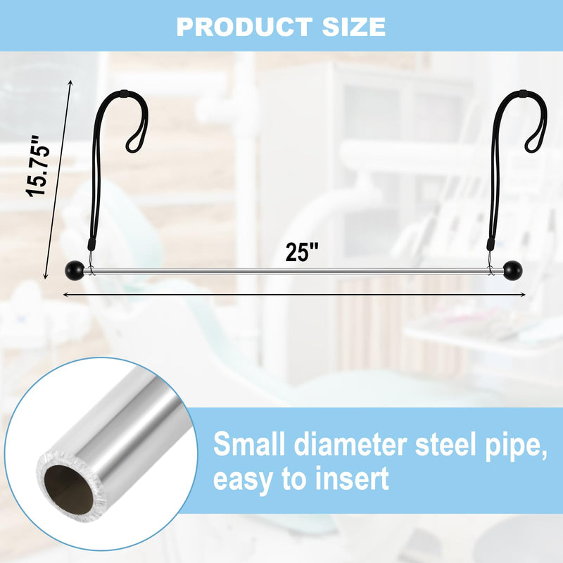 Bed Roll Paper Disposable Sheet Dispenser Hanger Holder Exam Table Paper Hangs Metal Design for Treatment Beds with Removable Armrests, Accommodates 24" Disposable Sheet Rolls