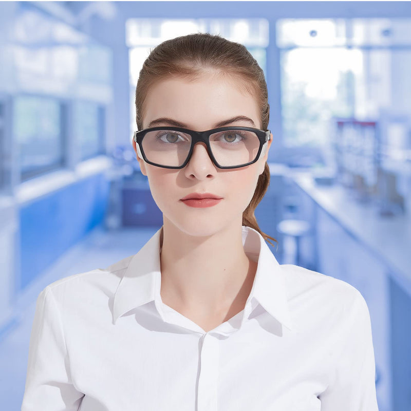 ProtectX Classic Safety Glasses, Anti-Fog Scratch Resistant Lenses, Protective Eyewear for Work, Indoor/Outdoor, ANSI Z87.1 Voyager Reading 1.5