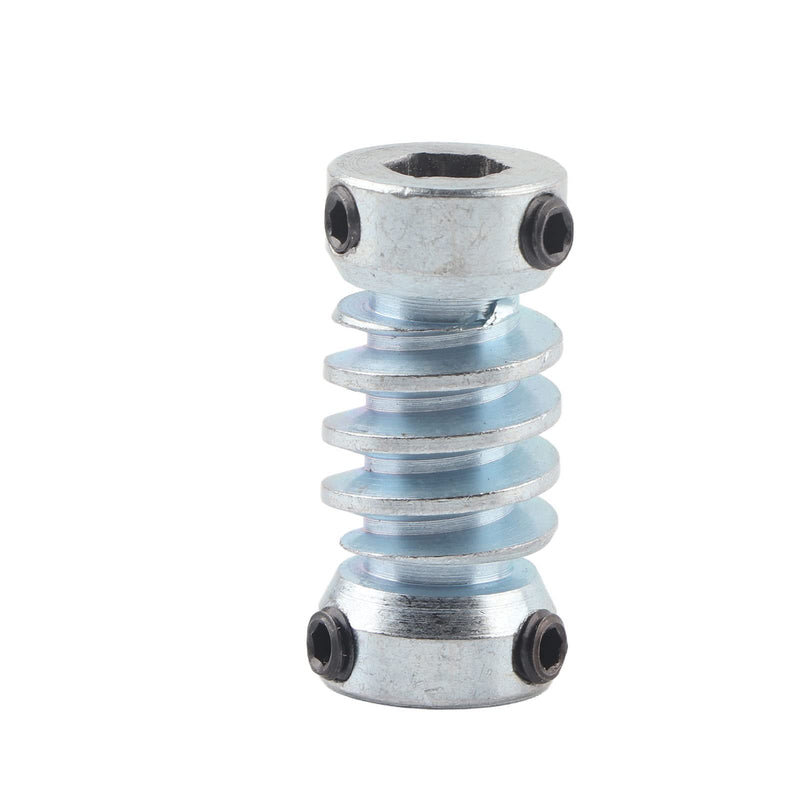 Worm Speed Reducer, Worm Gear Set 6mm Bore Gear Shaft 28:1 Reduction Ratio 24 Teeth Worm Wheel High Torsion for Motor Internal Drive Accessories