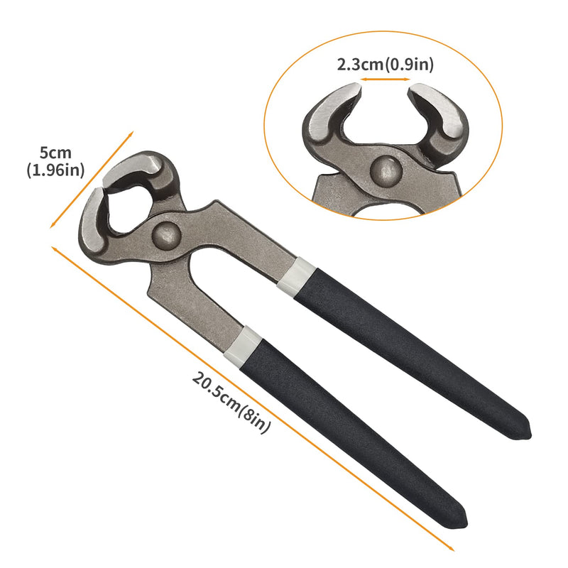 BOOSDEN Nail Puller,8 inch, Nail Remover,Nippers,Cutting Pliers,Carpenter Tools,Staple Puller,Nail Puller Tool,End Cutting Pliers,Nail Remover Tool,Nail Pliers Cats Paw Nail Puller,Nail Pulling 8 Inch End Cutting Pliers