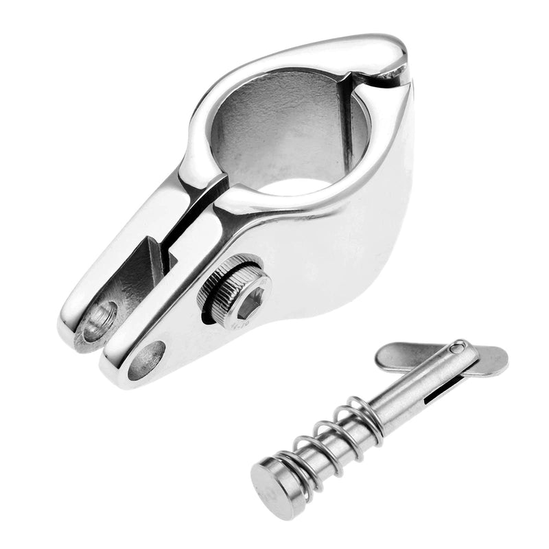 RedSnake Yacht sailing boat railing Marine Grade 7/8" 22MM Hinged Jaw Slide with Boat Pin & Cam Clamp Pipe clamp bimini top hardware (7/8" 22CM x 1pair) 7/8" 22mm X 1pair