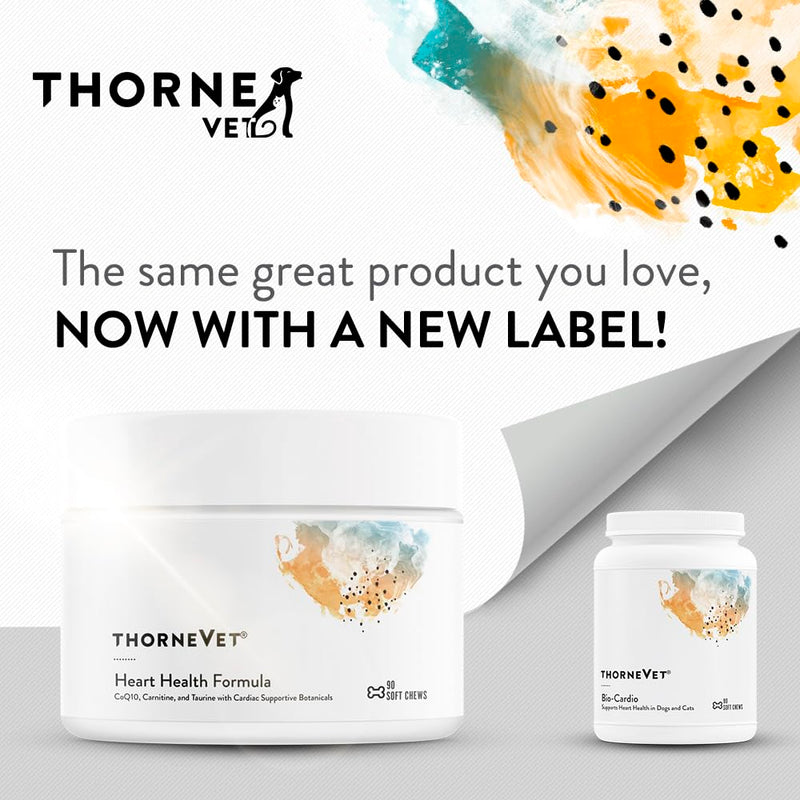 ThorneVET Heart Healthy Formula – Cardiovascular Support for Dogs & Cats, 90 Soft Chews - PawsPlanet Australia
