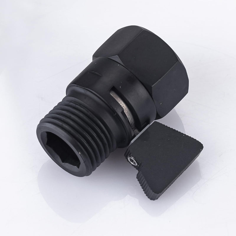 AZOS Brass Shut Off Valve, Water Flow Control Valve, Shower Head Shut Off Valve, Water Flow Control Valves G1/2 Pressure Regulator, Water Pressure Regulator in Black - NewNest Australia