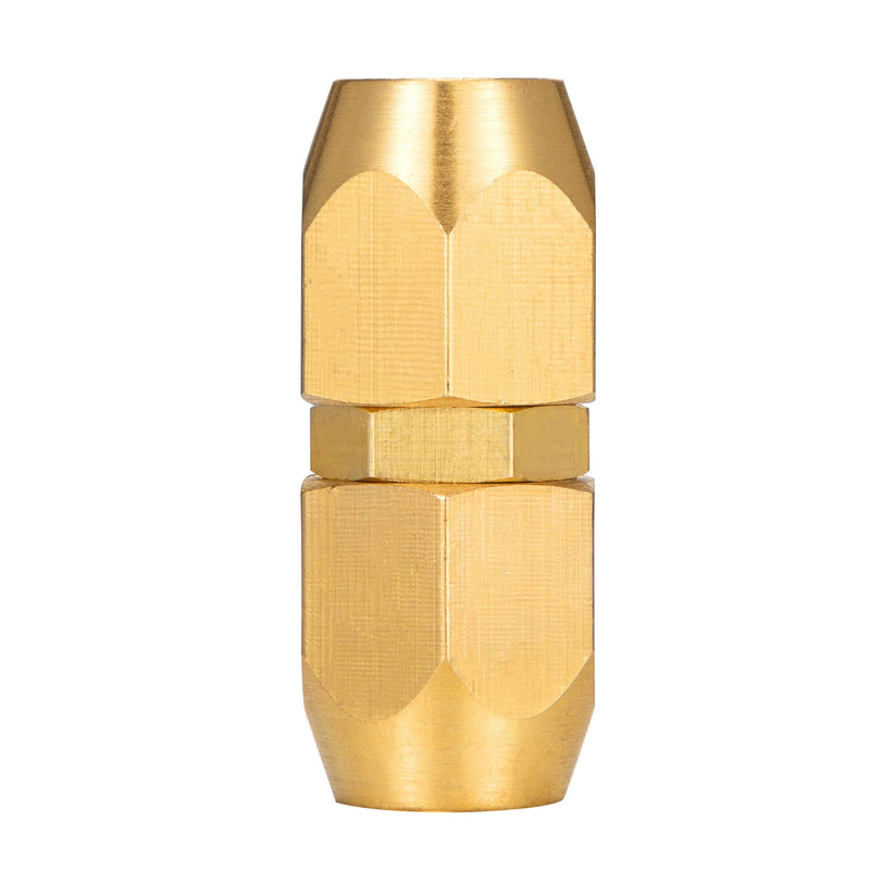 4PCS Soild Brass Air Reusable Hose Splicer For 1/4-Inch ID Hose,Hose Air Hose Repair Fitting (4 Pack 1/4 Inch) 4 Pack 1/4 Inch