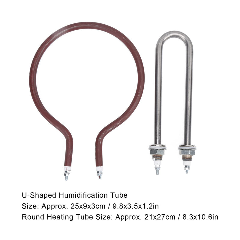 Joyzan Incubator Heater Tube Heating Element, Incubator Element Coil | Circular Tube Plate Cabinet Egg Incubators Accessories Farms Hatching Chicks Candler Turner Ducklings Poultry Brooder 200W