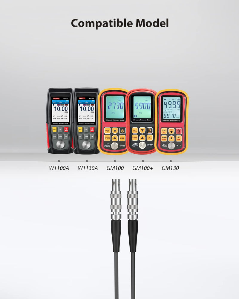 Wintact Ultrasonic Transducer Sensor Probe Measurement Flat Material Metal