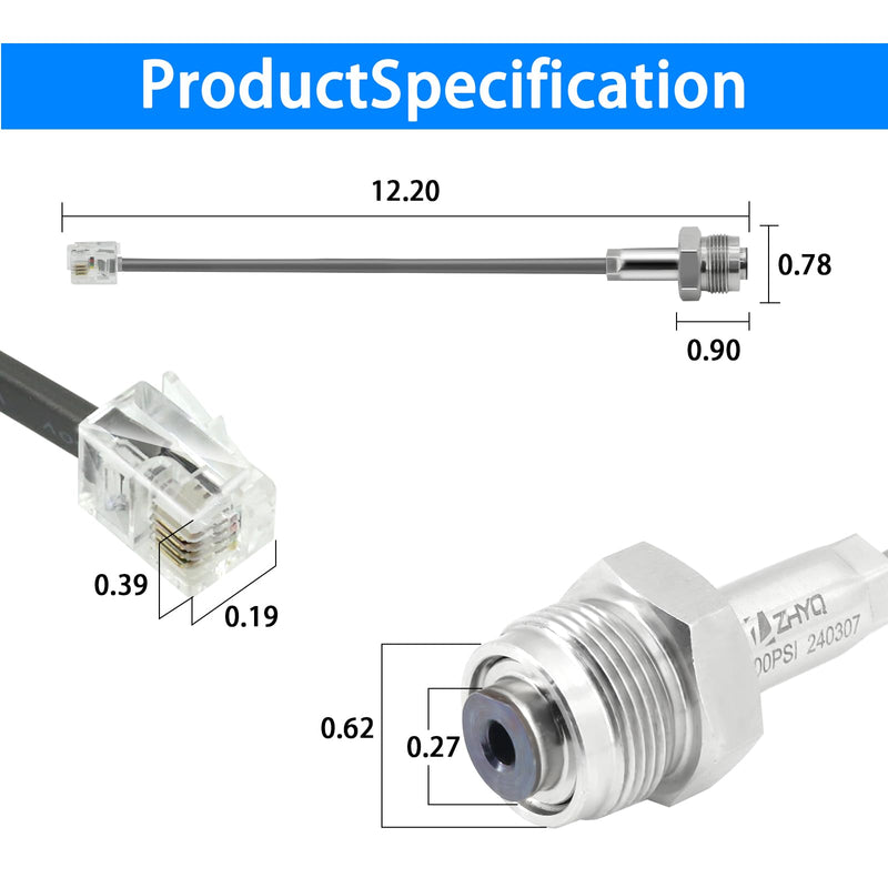 GregYoung Paint Sprayer Pressure Transducer,704492 Paint Parts,Compatible with Titan Impact 440 540 640 740 Airless Sprayer