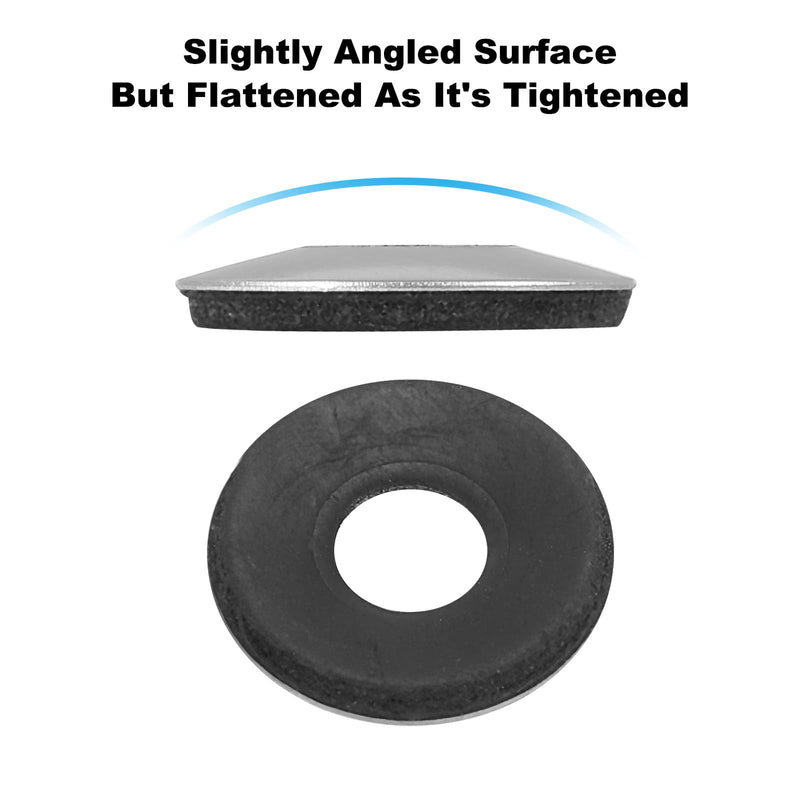 PATIKIL 304 Stainless Steel EPDM Bonded Sealing Washers, 50 Pieces 5/16"x3/4" Neoprene Rubber Washers Bonded Sealing Gasket for Marine Roof Bolt Supply 5/16"x3/4"