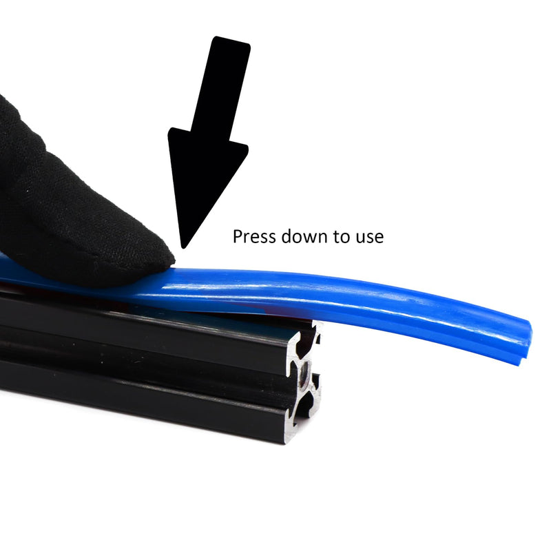 6 Meters 2020 Series 1010 10 Series Aluminum Extrusion 6mm Aluminum Profile Slot Cover Flat Seal for 6mm Slot Seal Strip 20mm x 20mm and 1" x 1" Aluminum Extrusion Rail-Blue Blue