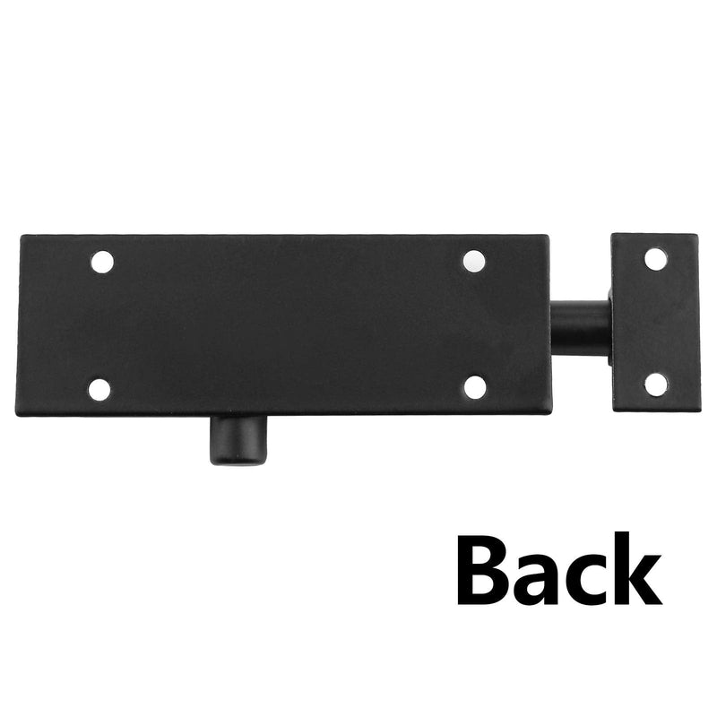 BokWin 2Pcs 3 Inch Door Latch Lock Slide Bolt, Solid Aluminium Thickened 1.3mm Door Barrel Bolts Latches, Security Sliding Latch Lock with 12 Screws (Matte Black Finished) 3 Inch(2 pcs)