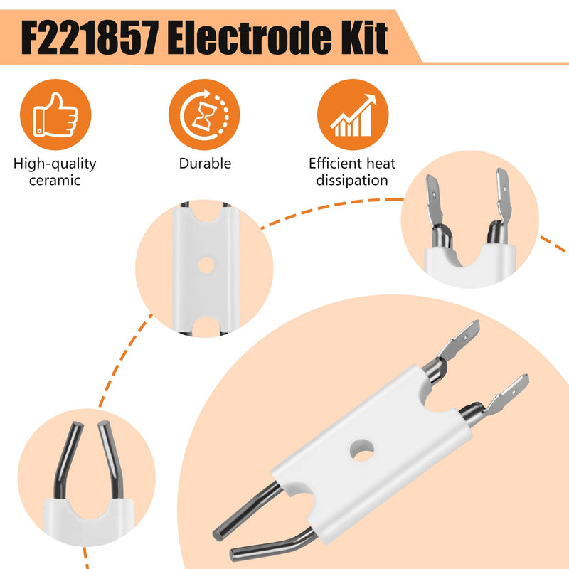 F221857 Electrode Kit 22144 Compatible with Mr. Heater MH50KT, MH75KT, MH175Kt, MH210KT (FAK 2006 models through current) for Forced Air Kerosene Heater Igniter, for Mr Heater Dryer Igniter Accessorie
