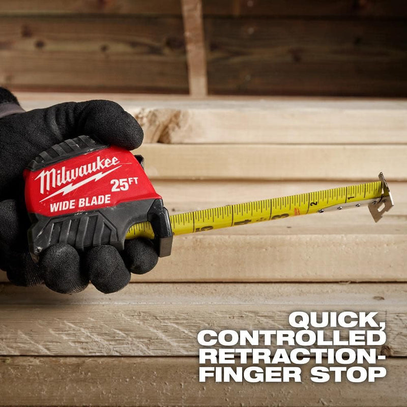 Milwaukee Electric - 25FT Wide Blade Tape Measure