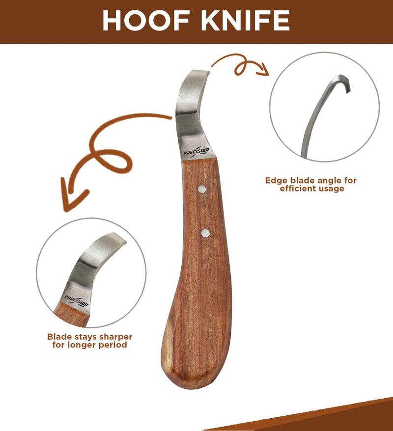 Farrier Tools Super Sharp Hoof Knife - Brown and Green Hoof Knife - PawsPlanet Australia