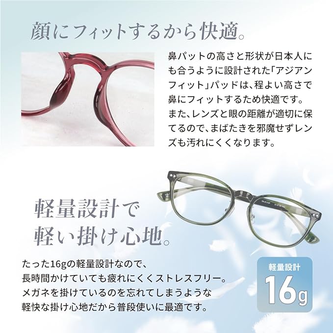 [Fujita Kogaku] Reading Glasses, Reading Glasses, Women's, Stylish, Stylish, Blue Light Cut, Lightweight, Includes Case, 0.5 1.0 1.5 2.0 2.5 3.0 3.5 4.0 [Amie] - NewNest Australia