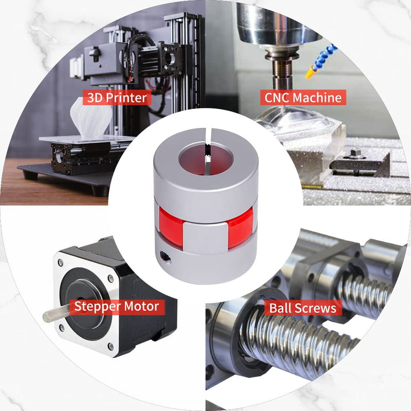 Aluminium Plum Flexible Shaft Coupling D30L35 bore 15mm to 16mm Motor Connector Flexible Coupler for 3D Printer CNC Machine and Servo Stepped Motor 1