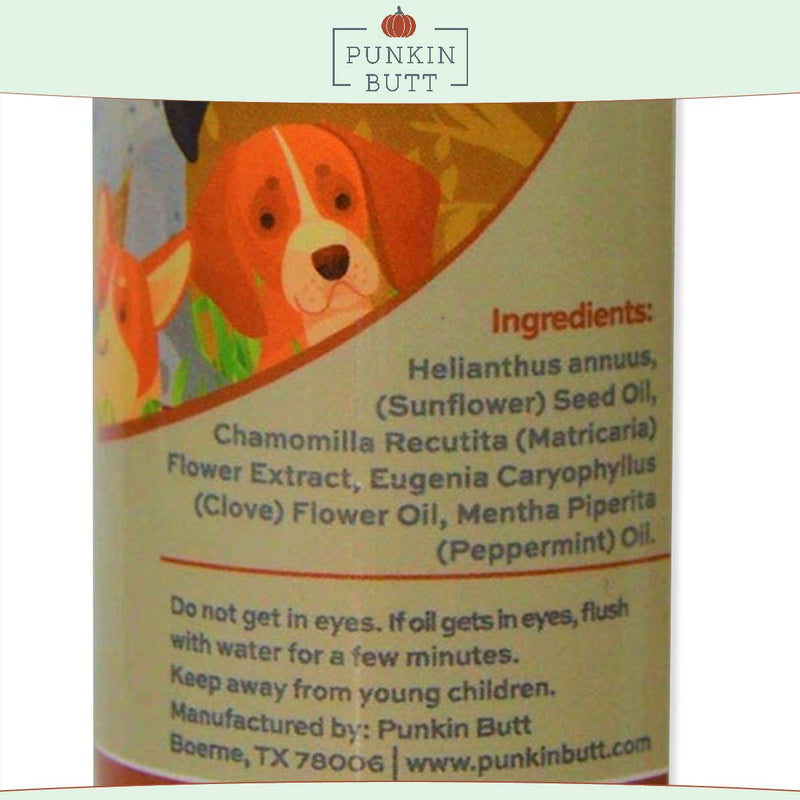 Punkin Butt for Pets Puppy Teething Oil to Stop Chewing and Relieve Discomfort | All Natural, Organic, Safe for Dogs, Chemical-Free (2 oz) - PawsPlanet Australia