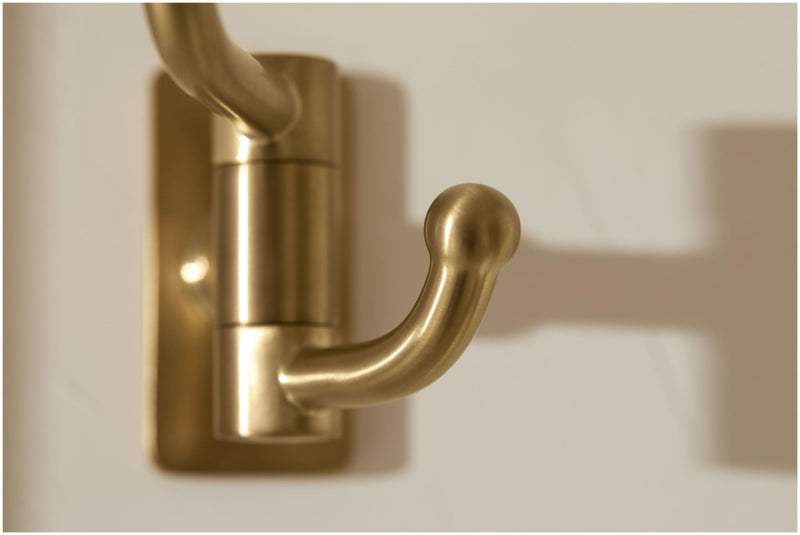 Kohler K35927-BL Castia by Studio McGee Double Hook Robe Hook Matte Black
