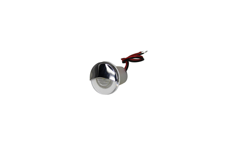 Pactrade Marine Boat Auto RV Trailer Stainless Steel 316 LED Courtesy Accent Round Down Clear Lens Light (Blue) Blue