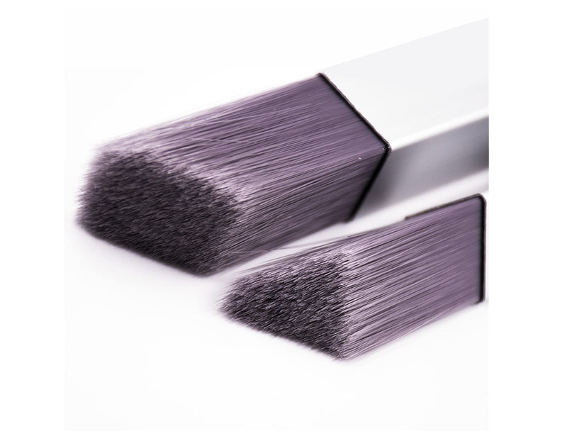 ROLLINGDOG Paint Brush for Trim - Edging Paint Brush 2PC, 1PC Triangular Brush and 1PC Square Trim Brush, Cut in, Edger, Corner, Sash Painting 2pc Detail Brush Set