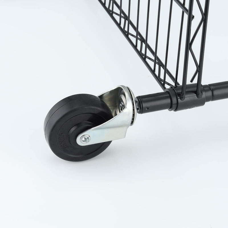 Caster Wheels 2 inch, Casters Set of 4 Heavy Duty, Casters for Wire Shelving, Wire Shelf Wheels, Rubber Stem Casters Rack Wheels, 1/4 Caster Wheels for Shelves 2"
