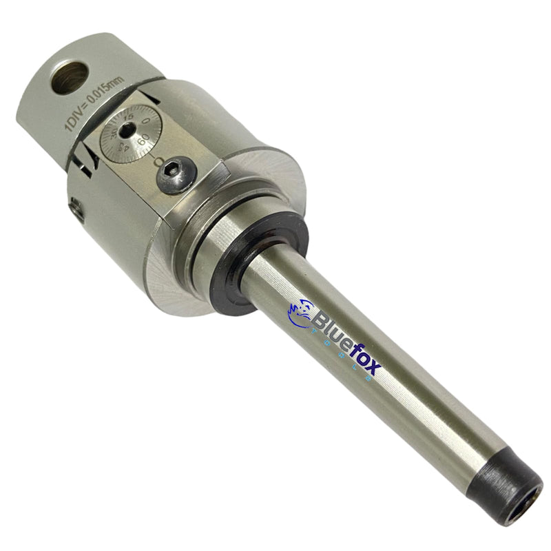Precision 38 mm Head Diameter Boring Head with II1 Div: 0.015 mm - High-Accuracy Machining Tool, 1 MT Shank