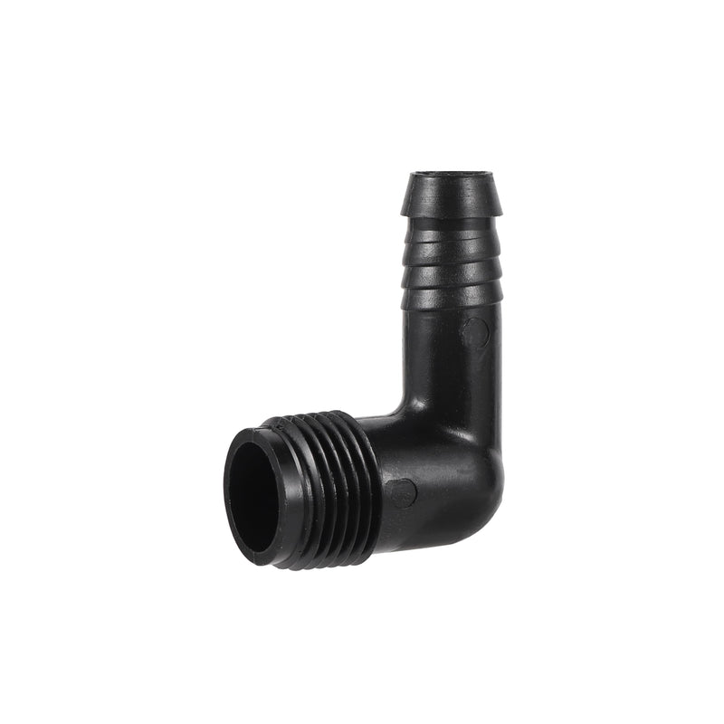 10pc Drip Irrigation Adapter 1/2"X1/2" 90-Degree Elbow NPT Male Pipe Fitting (1/2 male to 1/2 tubing) 1/2 male to 1/2 tubing